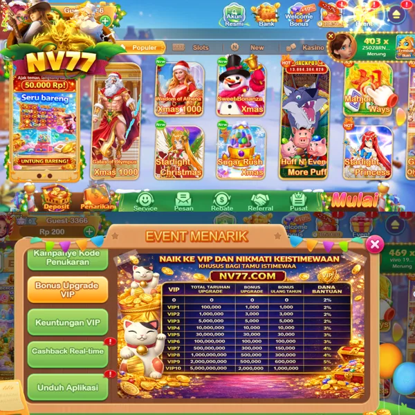 NV77 Bonus Member Baru 100%